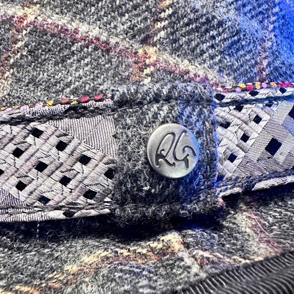 Robert Graham Men's Silk Wool Cotton Blend Plaid Fedora Hat Size MEDIUM - Picture 7 of 10